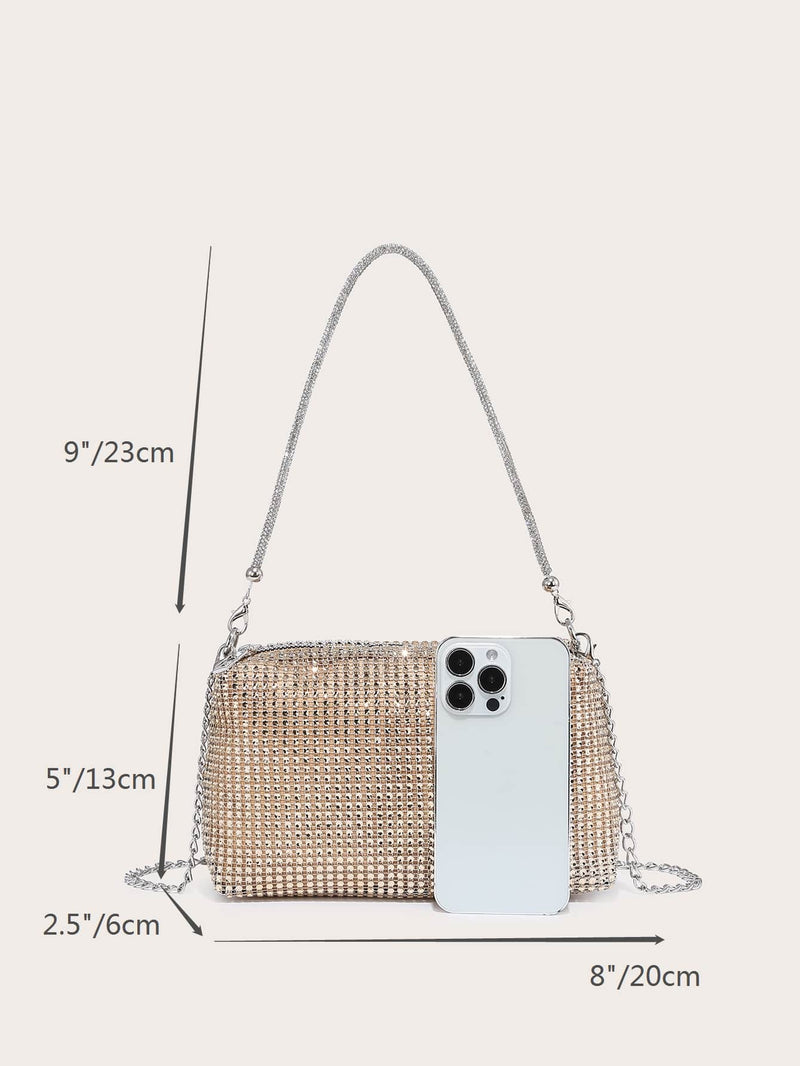 Bolsa Strass Mini Brilhante